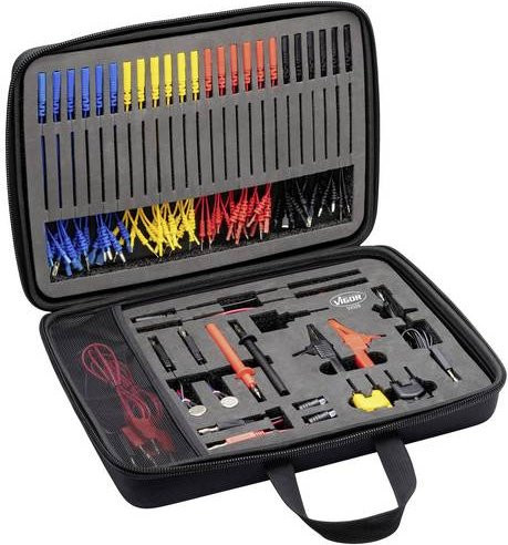 Vigour Messleitungs-Set V4326N, 92-teilig, multicolor - Bild 1