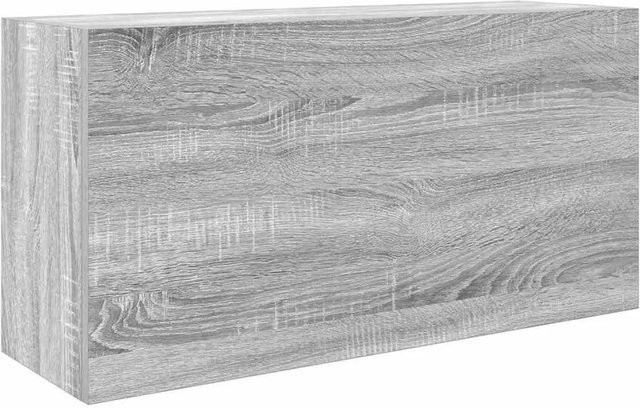 vidaXL Bad-Wandschrank Grau Sonoma, B/T/H: 80 x 25 x 40 cm - Bild 1