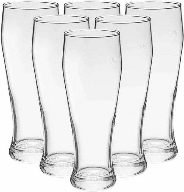 Van Well Bavaria Weizenbierglas Set, 6er Pack, transparent, 0,5 l - Bild 1