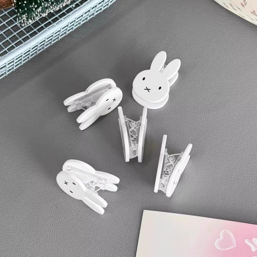 Miffy Acryl-Kawaii-Büroklammern aus Kunststoff in Weiß zur Organisation von Dokumenten und Haftnotizen - Bild 2