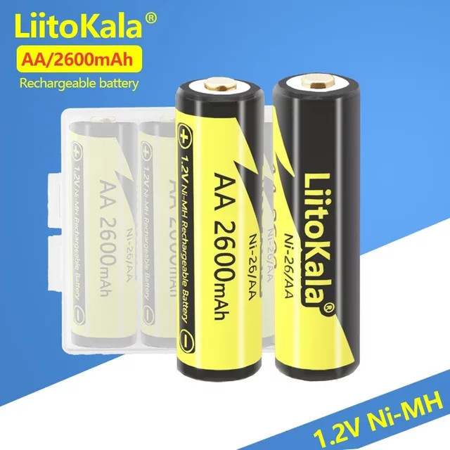 Liitokala Ni-MH AA Akku 1,2 V 2600 mAh, gelb - Bild 1
