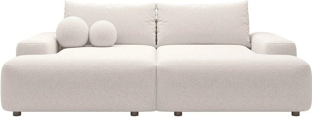 Vente-unique Sofa Daviso in Creme mit Stoffbezug, Breite: 232 cm - Bild 1