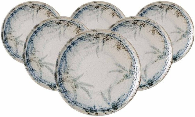 Ritzenhoff & Breker Dessertteller Todi aus Keramik, Mehrfarbig, 6er Set, Durchmesser: 20,5 cm - Bild 1