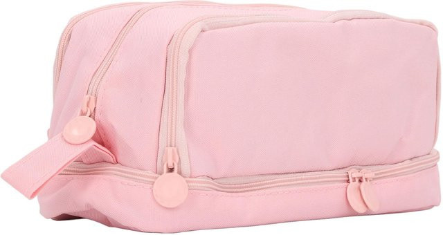 GoolRC Federmäppchen aus Canvas in Rosa mit großer Kapazität und Doppelöffnung - Bild 1