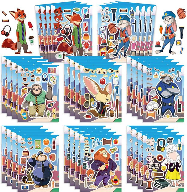 Disney Zootopia Puzzle Aufkleber, Bunt / Mehrfarbig - Bild 1