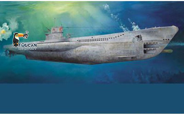 Trumpeter VIIC U-552 U-Boot DKM, Statischer Modellbausatz, 1/48 - Bild 1