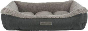 Trixie Vital Hunde-Bett Bendson Sofa in Grau mit herausnehmbarem Bezug und rutschfester Unterseite, B/T/H: 60 x 60 x 20 cm - Bild 1