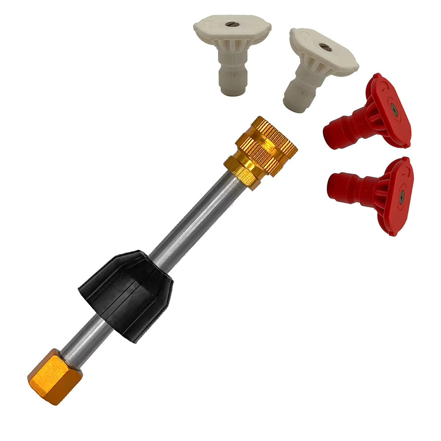 Vibratite Hochdruckreiniger Spray Lanze aus Metall mit Schnellanschluss und Adapter für Auto und Waschmaschine in Mehrfarbig - Bild 3