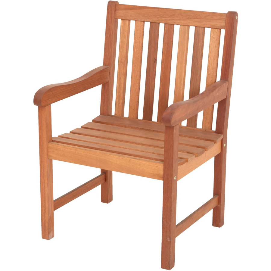 Merxx Gartensessel Santos aus Eukalyptusholz in Beige, B/H/T: 50 x 89 x 58 cm - Bild 2