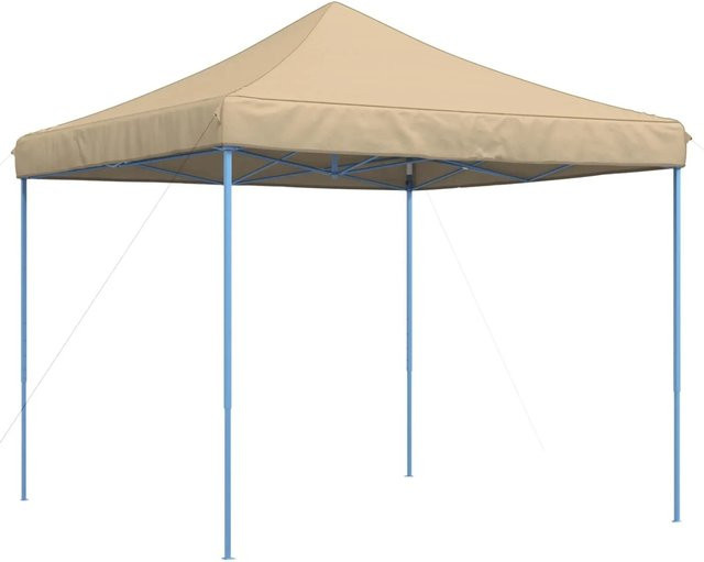 vidaXL Party-Zelt Beige aus Oxford-Stoff und PVC, B/T/H: 292 x 292 x 315 cm - Bild 1