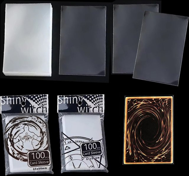 ZYF 3er Set transparente Kartenhüllen für Sammelkarten und Idol-Alben, unversiegelt, B: 61 x 88 mm und 65 x 90 mm - Bild 1