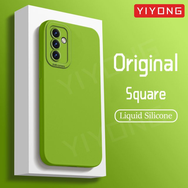 YIYONG Silikon Softcover für Samsung Galaxy A54 A55 A56 5G in Gelb und Grün - Bild 1