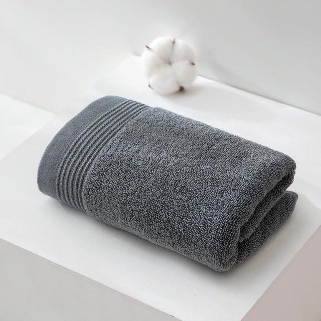 Yiran Furniture Handtuch aus 100% Baumwolle, verdickt und saugfähig, B: 35 cm, L: 75 cm - Bild 1