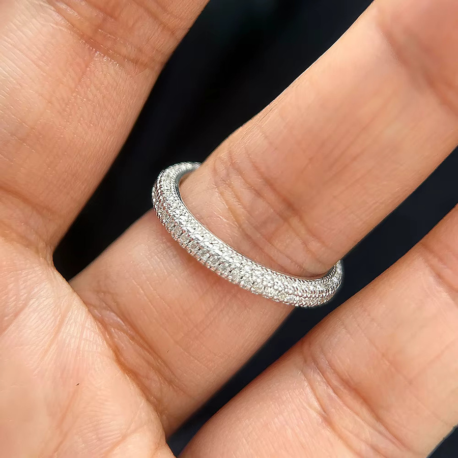 NKHOG Ring, 925 Silber, Moissanit, Unisex - Bild 2
