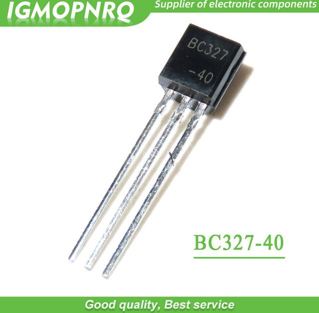 100 Stück BC327-40 Trioden Transistoren im TO-92 Gehäuse, Farbe: Schwarz - Bild 1