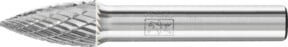 PFERD TOOLS Hartmetall Frässtift Spitzbogen SPG, Farbe: Silber, Durchmesser: 10 mm, Länge: 20 mm, Schaft-Durchmesser: 8 mm, Z3P universal mittel kreuzverzahnt - Bild 1