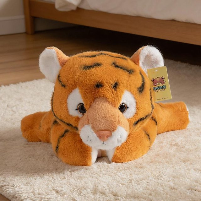 Tiger Plüschtier, Gelb-Weiß, ab 14 Jahren - Bild 1