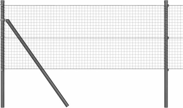 vidaXL Zaunpfosten aus Stahl in Grau, quadratisch, B/T/H: 2,5 x 2,5 x 80 cm - Bild 1
