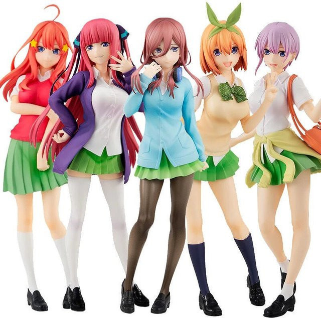Bandai 5 Toubun No Hanayome Anime-Figur, Nakano Ichika Nino Miku Yotsuba Itsuki, PVC-Statue, Einzelfigur, Kunststoff, Bunt / Mehrfarbig - Bild 1
