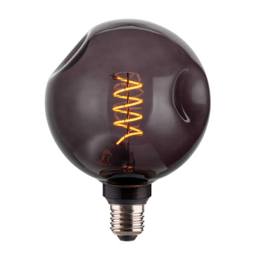 ENOVALITE LED Filament Leuchtmittel E27 4W 1800K Warmweiß Dimmbar in Rauchglas Design - Bild 2