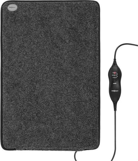 oneConcept Magic Carpet DX Heizteppich Grau, B/T: 60 x 40 cm, 75W, waschbar und Anti-Rutsch - Bild 1
