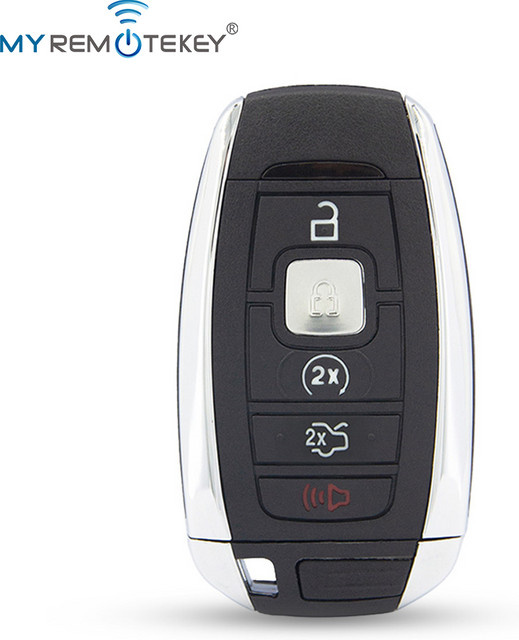 REMTEKEY Smart Key Gehäuse mit 5 Tasten für Lincoln Continental MKC MKX MKZ Navigator 2017-2021, Farbe: Schwarz, Teilenummer 164-R8154, FCC M3N-A2C940780 - Bild 1