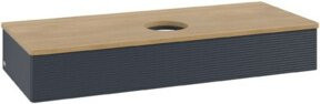 V&B Waschtischunterschrank Antao mit Frontstruktur in Eiche Honig, lackiert, B/T/H: 120 x 50 x 19 cm - Bild 1