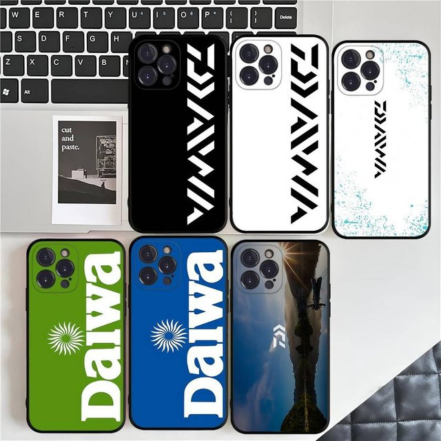 Potdemiel Handyhülle mit D-DaiwaS Fishing Logo für iPhone, Farbe: Schwarz - Bild 1