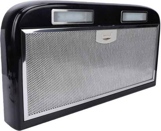 Artleeh Dunstabzugshaube für Wohnmobile und Yachten in Schwarz mit 3 Geschwindigkeiten, Touchscreen und LED-Licht, 12V