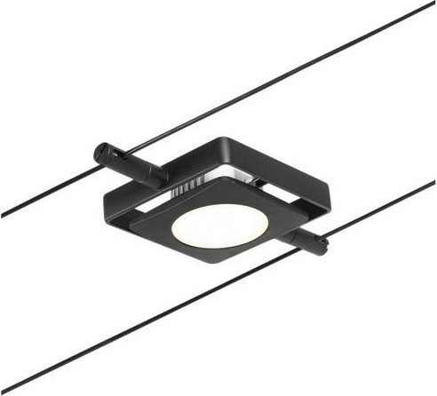 Paulmann Niedervolt-Seilsystem-Leuchte LED 4.5W Schwarz Matt und Chrom - Bild 1
