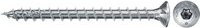 Fischer Power-Fast II Spanplattenschraube mit Senkkopf und Torx-Antrieb, verzinkter Stahl, Farbe: Silber/Blau, Durchmesser: 4,5 mm, Länge: 45 mm - Bild 1