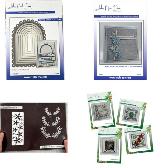 Avelino Metallstanzform Blätter Nesting Cut Die für Scrapbook und DIY Bastelprojekte in Silber - Bild 1