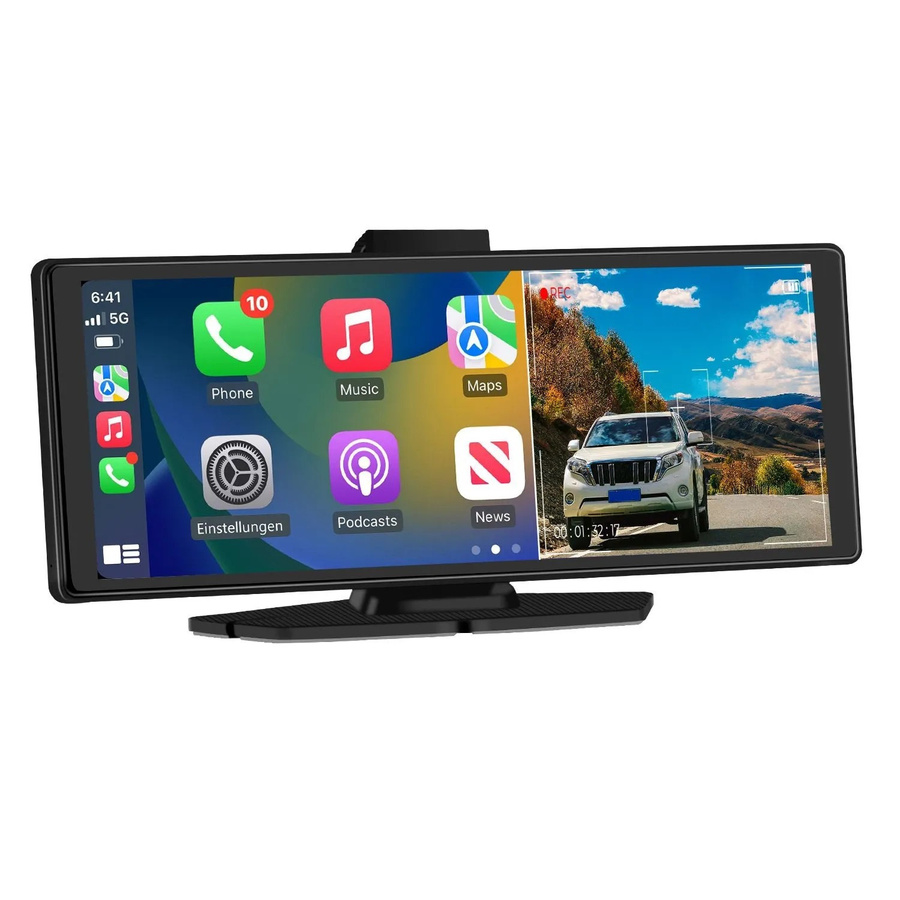 Junsun 10 Zoll Carplay Display mit Bluetooth in Schwarz - Bild 2