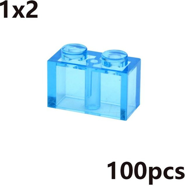 Bai Fen Bai dolls and toys MOC Transparent Dicke Bausteine, pädagogisches Kreatives Spielzeug, ab 3 Jahre - Bild 1