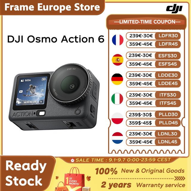 DJI Osmo Action 6 Essential Combo Action-Kamera mit 1/1,1 Zoll Sensor und 4K Auflösung in Schwarz - Bild 1