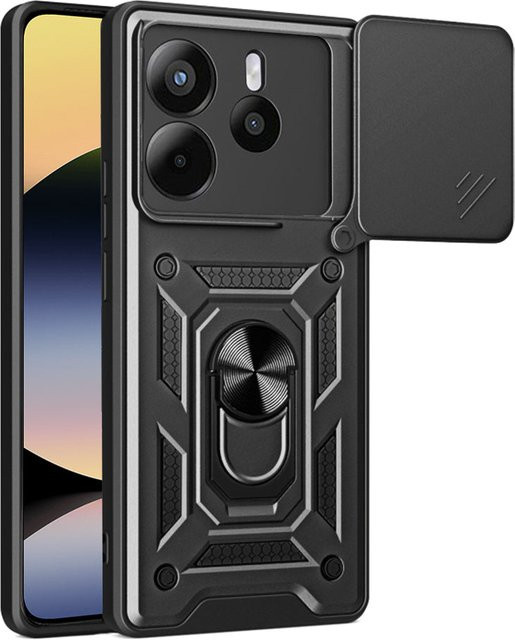 Techsuit CamShield Schutzhülle für Xiaomi Redmi Note 14 4G in Schwarz - Bild 1