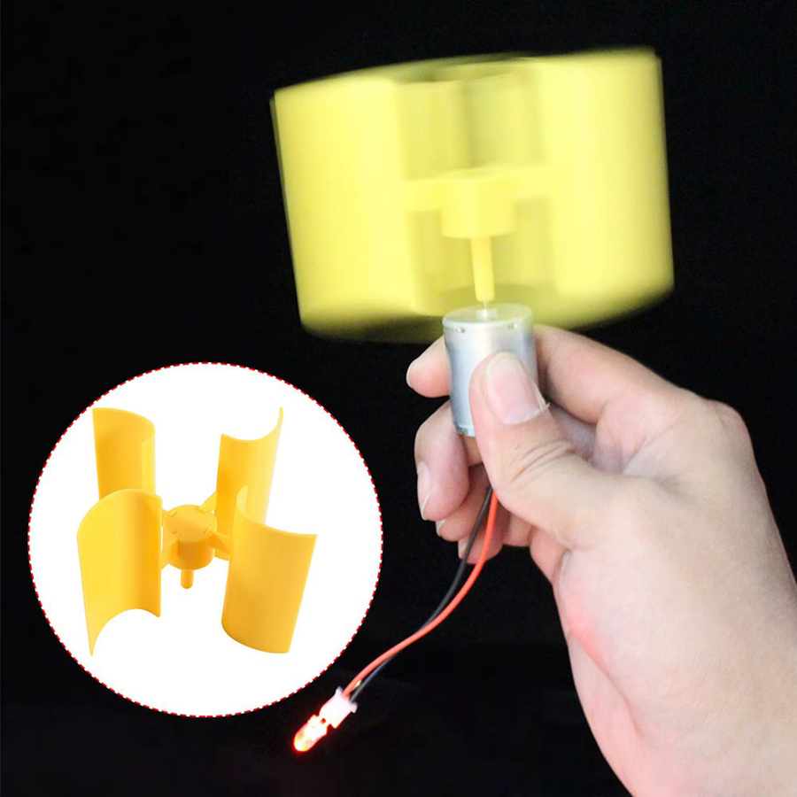 Fdit DIY Kit Windkraftanlage, Wissenschaft Modell, Kunststoff - Bild 2