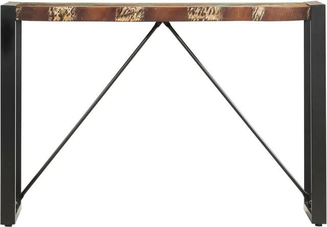 vidaXL Konsolentisch aus massivem Altholz in Braun, B/T/H: 110 x 35 x 76 cm - Bild 1