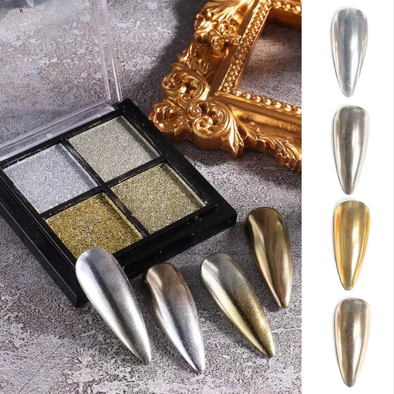 SAUA Nagel-Spiegel-Gel-Lack, Holographisch, Glänzend, Unisex - Bild 3