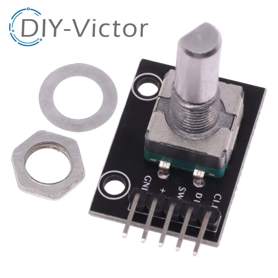 10er Set KY-040 Drehgeber Modul 360 Grad Sensor Schalter in Schwarz - Bild 2