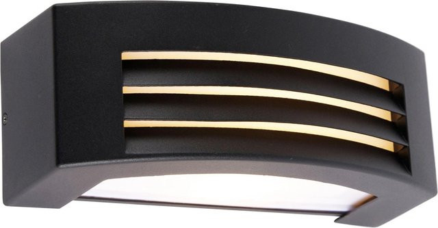 QAZQA Moderne Außenwandleuchte Hurricane 1 in Schwarz, IP44 Up-Down Wandlampe aus Edelstahl und Kunststoff mit E27 Fassung für Garten und Außenbereich - Bild 1