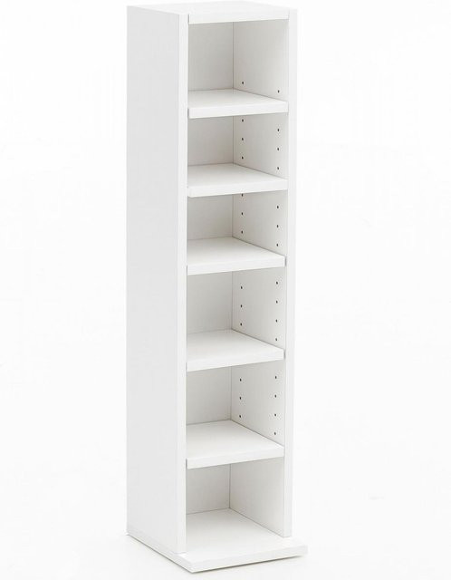 Wohnling Design Bücherregal WL5, Weiß, B/H/T: 21 x 91 x 25,5 cm - Bild 1