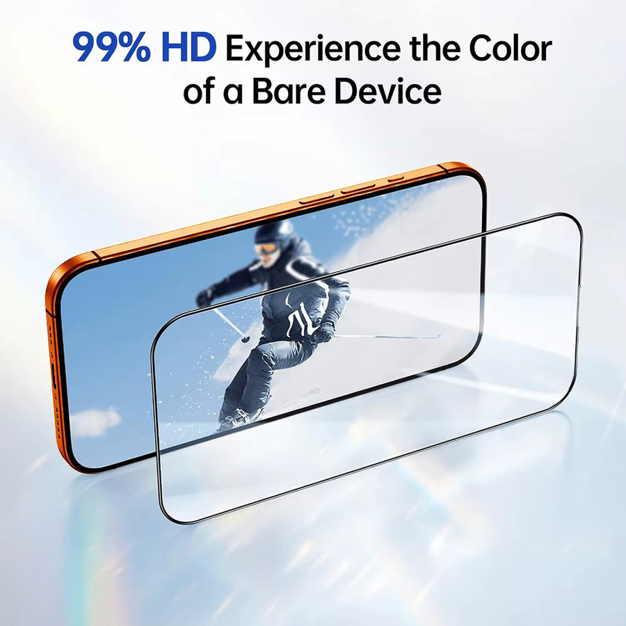 4er-Pack DIXSG Displayschutzfolie aus gehärtetem Glas für iPhone 17 16 15 14 13 12 11 Pro Max Plus XR XS transparent - Bild 6