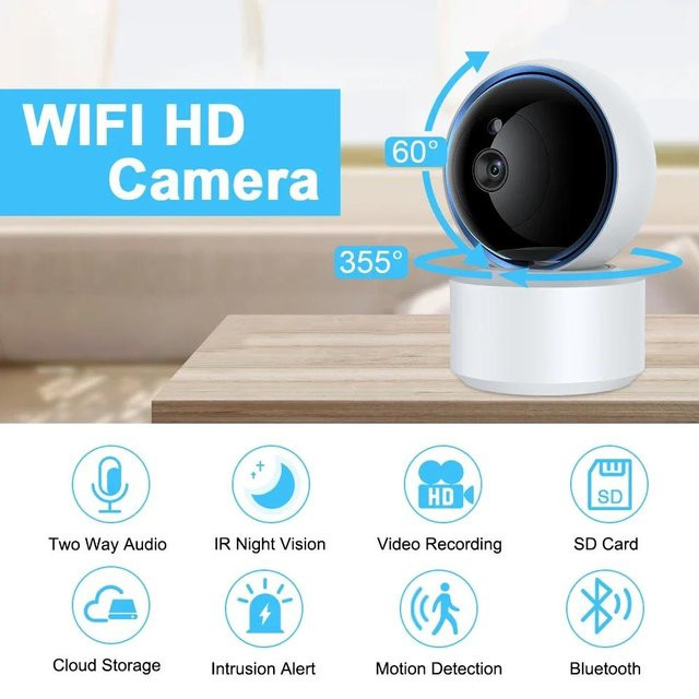 ZETI Indoor Sicherheitskamera mit 5MP PT und 3MP, Smart Life WiFi CCTV Videoüberwachung mit PIR-Bewegungserkennung und Personenerkennung, Tuya kompatibel, Babyphone ohne SD-Karte - Bild 1