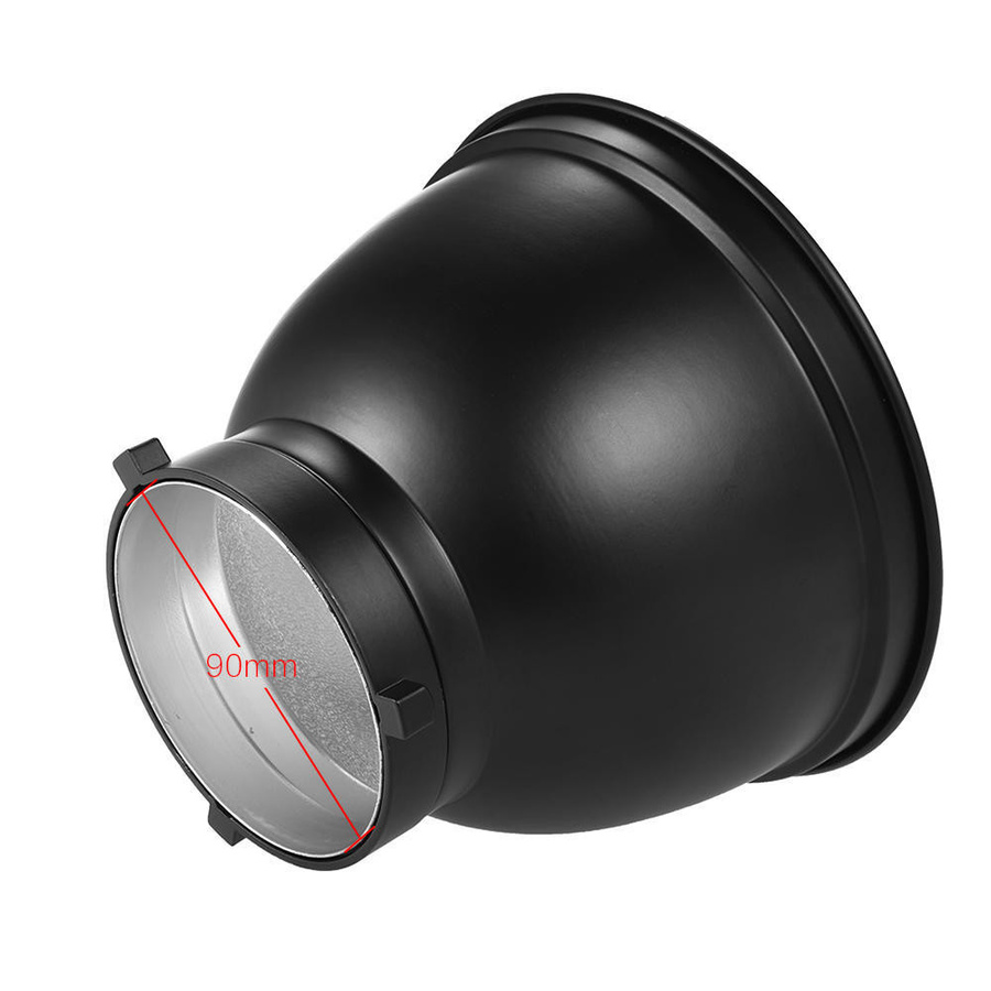 Igeteck Reflektor Diffusor Lampenschirm Schale mit Wabengitter aus Aluminium in Schwarz oder Silber - Bild 6