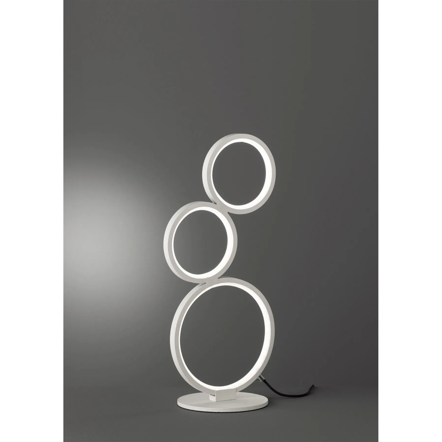 Trio Leuchten Rondo LED-Tischlampe aus Metall in Weiß matt, dimmbar - Bild 2