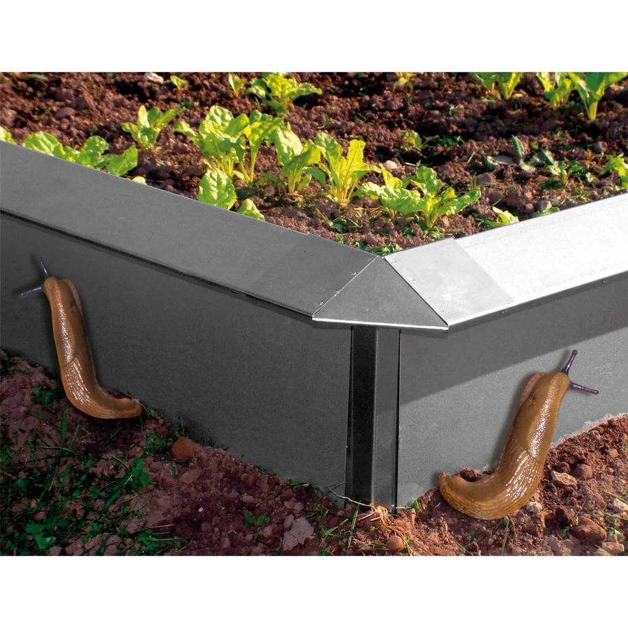 Bellissa Schneckenzaun aus Stahlblech für den Garten, B/H/T: 100 x 20 x 7 cm - Bild 2