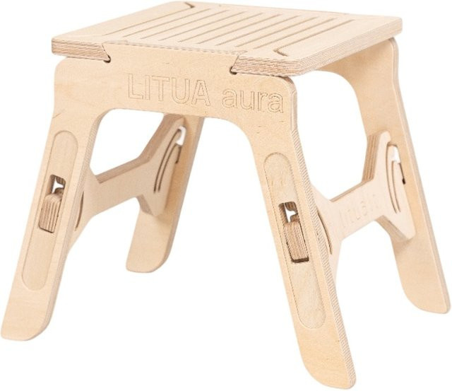 LITUA Kleiner Stuhl Aura aus Holz in Beige für Kinder - Bild 1