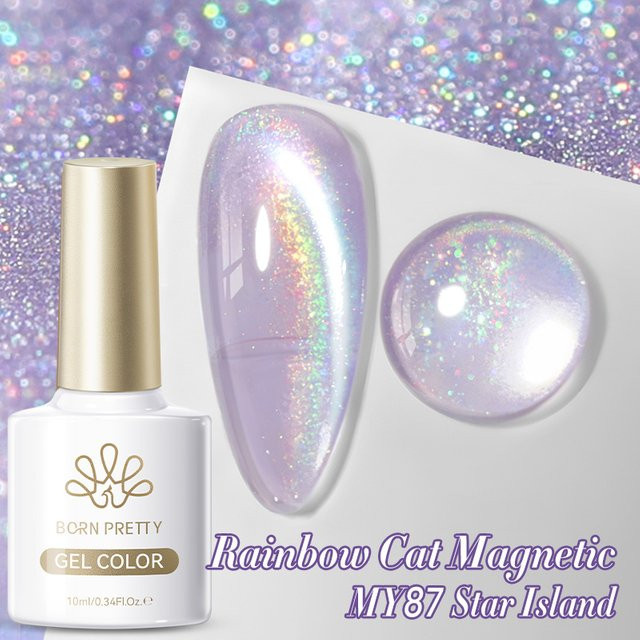 BORN PRETTY Magnetischer Gel Nagellack, Lila, 10 ml, Glänzend - Bild 1