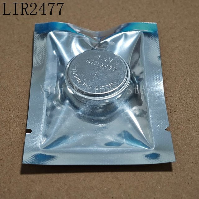 2er-Set xinislng LIR2477 Lithium-Ionen Akku 3,6 V, wiederaufladbare Knopfzelle in Silber, Ersatz für CR2477 - Bild 1